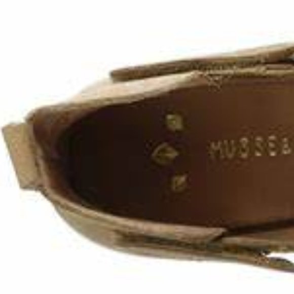 Musse & Cloud Caila Leather Perforated Western Ankle Booties Taupe 37 = 6/6.5 - Picture 13 of 13